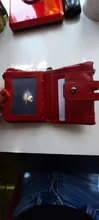 Cartera de piel auténtica con doble cremallera para mujer, monedero pequeño con cierre, tarjetero de identificación