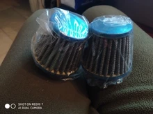 Elemento de Filtro de aire para motocicleta Universal para coche, limpiador de cabeza de seta, filtro de doble espuma 28/35/39/42/44/48/50/52/54/60mm, 1 unidad