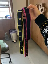 Correa elástica de nailon para Yoga, 8 lazos, banda de baile latino de látex, herramienta de Fitness para entrenamiento de resistencia y estiramiento dividido