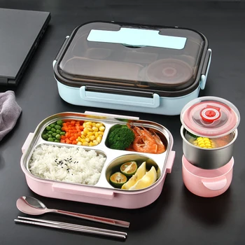 Cujui Stainless steel lunch box, small compartment, middle partition type office worker lunch box
Cujui Stainless steel lunch box, small compartment, middle partition type office worker lunch box