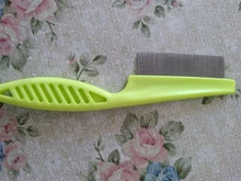 Peine multicolor para peluquería de mascotas, cepillo de pulgas para cachorros, peines de pelo de acero inoxidable, suministros de limpieza de perro y gato