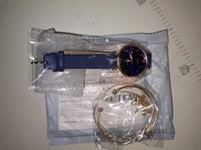 5 unid/set nueva moda mujer relojes ronda números arábigos, reloj de cuero de las mujeres Vestido Mujer relojes de lujo reloj de pulsera conjunto