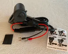 MoFlyeer-cargador USB para motocicleta adaptador de teléfono móvil resistente al agua, de aleación de aluminio, con pantalla Digital de 2.4A, cargador rápido para coche con interruptor