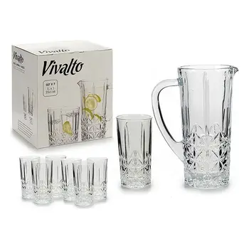 Set of glasses Vivalto 7 pcs Jug 6 x (25 cl) / 1 x (1 l) 
Set of glasses Vivalto 7 pcs Jug 6 x (25 cl) / 1 x (1 l)