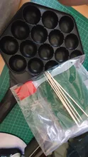 12 agujeros de aleación de aluminio de Takoyaki Pan fabricante de Takoyaki 18 hoyos Chibi Maruko máquina de formas molde Pan pulpo máquina de cocción