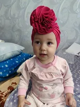 Sombreros de turbante para niñas pequeñas, gorros con nudo, accesorios para el cabello, foto de niños