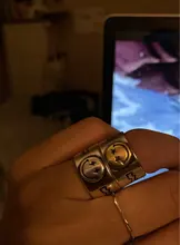 DreamySky-anillos con cara sonriente para mujer y hombre, joyería con dijes, estilo Punk Vintage, bohemio, nudillo antiguo, regalo de fiesta