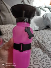 Botella de bebida de Mascota para perro y gato, tazón de alimentación portátil, dosificador de agua para perro, botella exprimible, suministros para mascotas para viaje al aire libre, 500ml