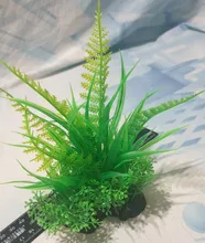 Decoración Artificial para acuario, 12 tipos de plantas, adorno de hierbas de agua, planta acuática, pecera, hierba, accesorios de decoración, 14cm