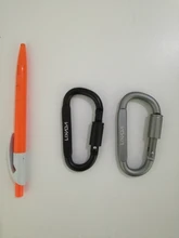 Lixada-mosquetón de aleación de aluminio para escalada al aire libre, mosquetón para acampar, Tornillo de gancho de bloqueo, hebilla en D, llavero, varias herramientas