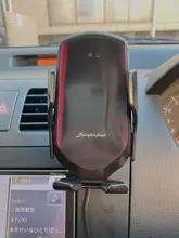 Soporte de carga rápida Qi para teléfono de coche, montaje de Sensor infrarrojo automático para iPhone X, XR, XS, 12, 11, 8, Samsung S20, S10, S9, S8