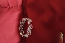 Anillos de hojas de plata de ley 925 estilo bohemio para mujer, bisutería femenina, ajustable, venta al por mayor