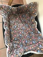 Estera de Franela suave para mascotas, cama gruesa para perros pequeños, medianos y grandes, manta Gato caliente para dormir
