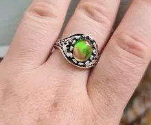 Anillos de ambiente para mujeres, niñas, esposas, joyería divertida de inducción, gemas redondas, anillo que cambia de Color, anillos regalos de temperatura inteligentes