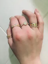 Tocona, 17 unids/set de lujo de cristal claro piedra conjuntos de anillos de boda para hombres y mujeres de la gota de agua flores el sol Geoemtric de joyería 8920