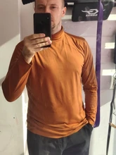 Jersey de cuello alto para hombre, Jersey fino elástico y delgado de color sólido, suéter tejido de marca para primavera y otoño