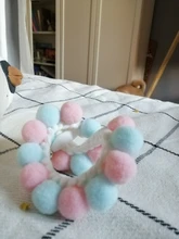 Bola de peluche de Collar para perros y gatos Collar dulce bufanda para perro lindo gatito accesorios Rosa correa para el cuello perrito con perla perro Pug Chihuahua