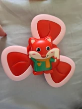 Juguetes Divertidos clásicos para niños, juguetes de dibujos animados para niños, con ventosa, Spinner, sonajero para bebé, juguetes de baño giratorios para niños