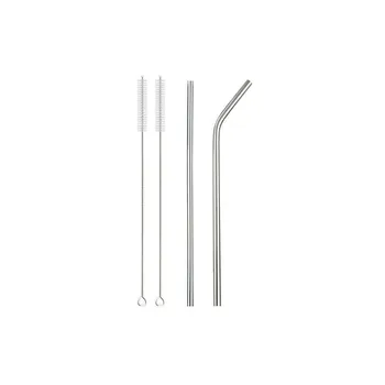 Metal drinking straws with cleaning brush, for cup cold drink 
Metal drinking straws with cleaning brush, for cup cold drink