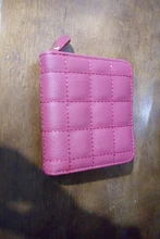 Billeteras cortas de piel sintética para mujer, carteras a cuadros, tarjetero de nobuk, cartera pequeña con cremallera, monedero