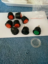 ON/OFF ronda interruptor basculante punto luz coche iluminado por LED tablero de instrumentos Dash Van 12V 220V círculo interruptor