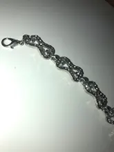 Pulsera brillante con lazo de cristal de diamantes de imitación, joyería de moda, gran oferta, venta al por mayor