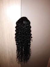 Extensiones de cabello humano con Coleta, coleta con Clip, coleta recta, Remy, brasileño, para Afroamericana