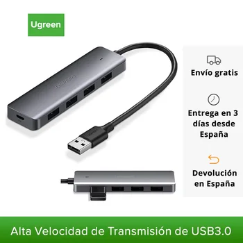 UGREEN Hub ports multiple USB 3.0 with 5 Gbps Compatible with Windows 10 7 Vista XP and Mac OS X Linux Hub slim Portatil
UGREEN Hub ports multiple USB 3.0 with 5 Gbps Compatible with Windows 10 7 Vista XP and Mac OS X Linux Hub slim Portatil