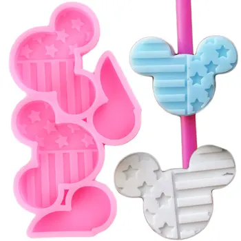 Mouse Head American Flag Straw Topper Silicone Molds Fondant Cake Decorating Keychains Epoxy Resin Mould Candy Chocolate Moulds
Mouse Head American Flag Straw Topper Silicone Molds Fondant Cake Decorating Keychains Epoxy Resin Mould Candy Chocolate Moulds