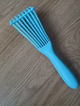 Cepillo de pelo para masaje, peine de pelo húmedo desenredante de 2a a 4c, rizado, Coily, mojado, seco, aceite, cabello grueso