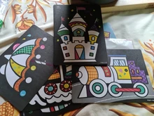 Pintura de transferencia mágica de dibujos animados para niños, manualidades, juguetes de Arte y manualidades para niños, juguetes educativos creativos de aprendizaje para dibujar