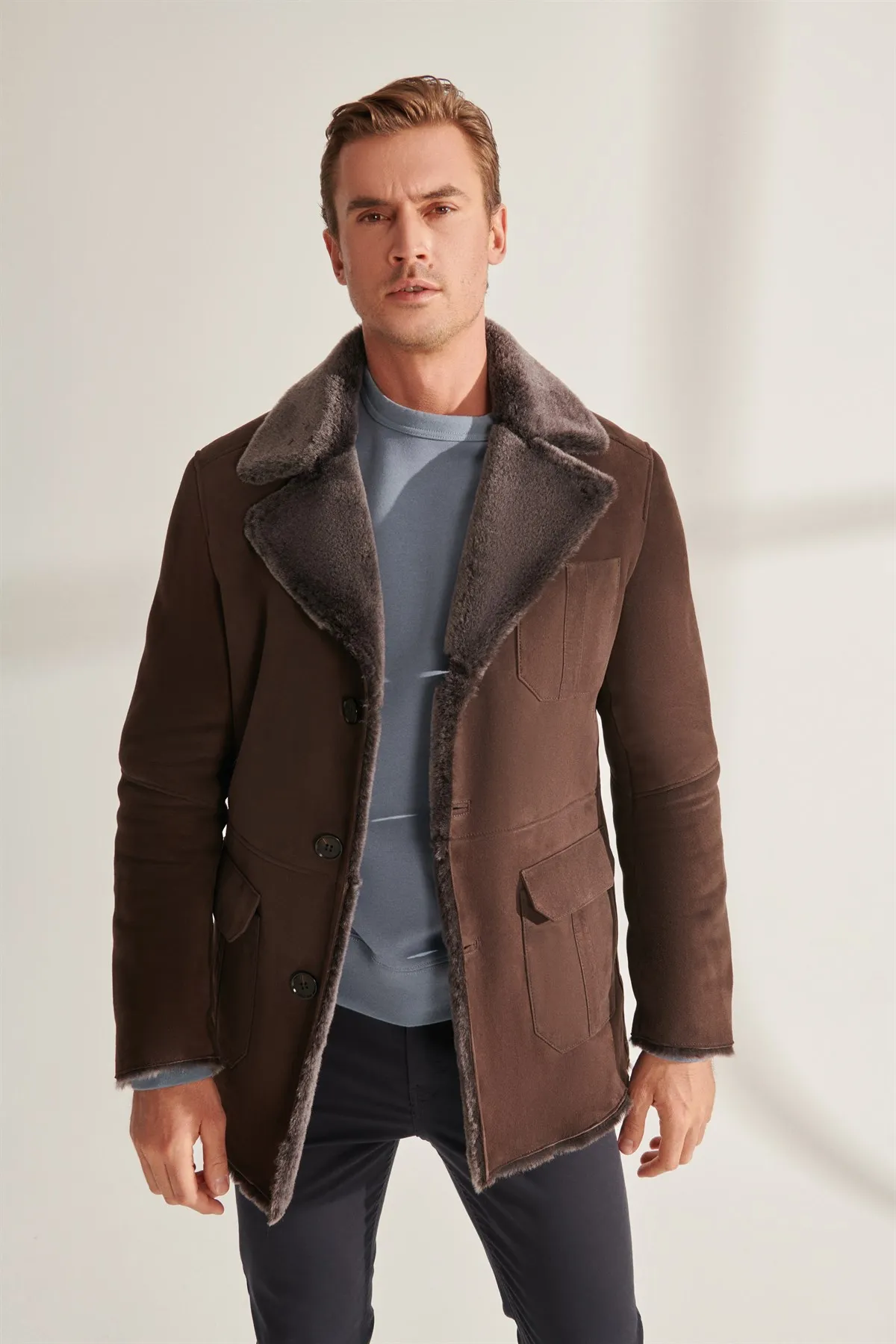 Men's Biker Fur Leather Jacket Genuine Sheepskin Coat High Quality Soft Parka Winter Outfits Made In Turkey New Year Fashion
Men's Biker Fur Leather Jacket Genuine Sheepskin Coat High Quality Soft Parka Winter Outfits Made In Turkey New Year Fashion