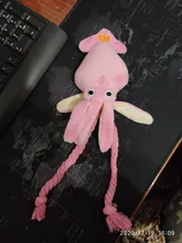 De calamar juguete de perro de mascota de peluche de juguete de masticar cachorro prensa sonido de chirrido juguetes para perros varios juguetes