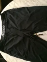 Capri de cintura elástica para correr para mujer, pantalones deportivos informales de moda, con cordón, Cachemira, para baile, 3/4