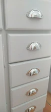 KAK-tirador de puerta de armario con cajones de cocina, accesorio de Metal Retro, 2 uds., perillas para muebles, artículos de mano, Alacena, concha de latón antigua