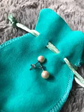 LouLeur-pendientes plata de primera ley perla blanca rosada para mujer, aretes pequeños, plata esterlina 925, concha de 6-8mm, venta al por mayor