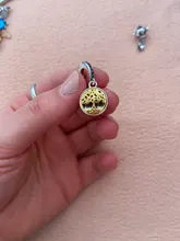 Gran oferta de Plata de Ley 925 Plata brillante árbol de familia cuelga cuentas del encanto Fit Original Pandora pulsera COLLAR COLGANTE de joyería