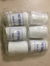 6 rollos/lote de vendaje elástico PBT de 5cm x 4,5 m, Kit de primeros auxilios, vendaje de gasa, vendaje médico para cuidados de emergencias, vendaje para heridas