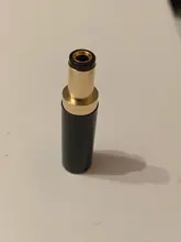 Enchufe de alimentación CC de cobre chapado en oro, 5,5x2,5/5,5x2,1/3,5x1,35mm, conector macho de CC con abrazadera de cable para soldadura, 2 uds.