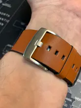 Correa de cuero de liberación rápida para reloj Samsung Galaxy Watch 3, Active2, 40, 44mm, huawei Watch gt 2, 20mm, 22mm, 18 y 24mm