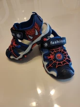 Disney niños de verano sandalias de dedo del pie cerrado niño Sandalias de spiderman ortopédicos deporte de cuero de la pu bebé niños sandalias de playa