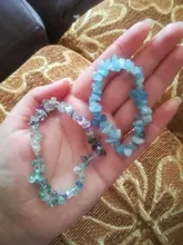 Brazalete de piedras de Gema naturales irregulares, cuentas de viruta elásticas, amazonita pepitas de, brazaletes de cristal de cuarzo rosa para mujer