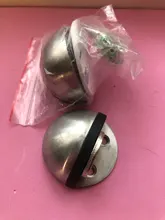 Tope de puerta magnético de goma de acero inoxidable, soportes de puerta ocultos con pegatina antiperforación, topes de puerta sin clavos montados en el suelo