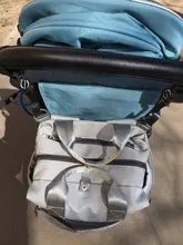 Colgador de bolsas para el carrito del bebé, accesorio para el coche del niño para colgar o cargar maletines o bolsas con rotación de 360 grados por 2 unidades