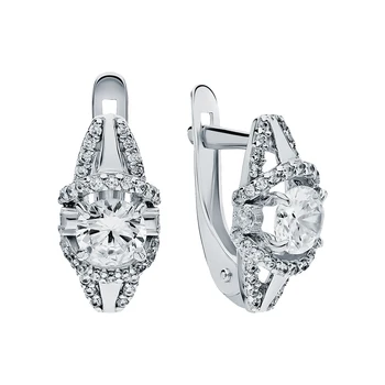 Silver earrings with cubic zirconia sunlight sample 925 test
Silver earrings with cubic zirconia sunlight sample 925 test