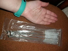 Cepillos de limpieza multifuncional para biberones de bebé, cepillo de limpieza de acero inoxidable, botella de alimentación para beber, 10 unids/lote