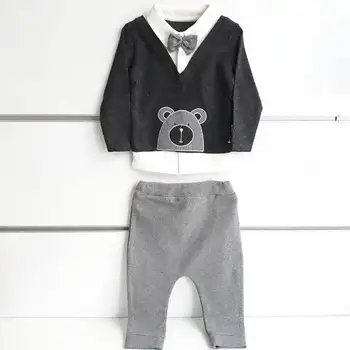 Papyonlu Dotted Teddy Bear 2 li Male Baby Suit 
Papyonlu Dotted Teddy Bear 2 li Male Baby Suit