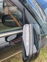 Espejo retrovisor lateral para coche, parasol para Hyundai Elantra Accent Azara loniq Santa Fe Sonata Tucson, 2 uds.