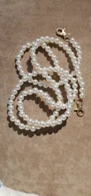 Correa con perlas de 100/110/120cm para bolsos manijas de bolso, cadena de cuentas larga de repuesto para monedero, para correas para bolso de hombro, cinturón de perlas