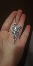 Arwen-anillo de la película clásica, Arwen Evenstar, colgante de película, joyería de cristal, estrella de Crepúsculo, pendiente de Torque, Erkek kolye
